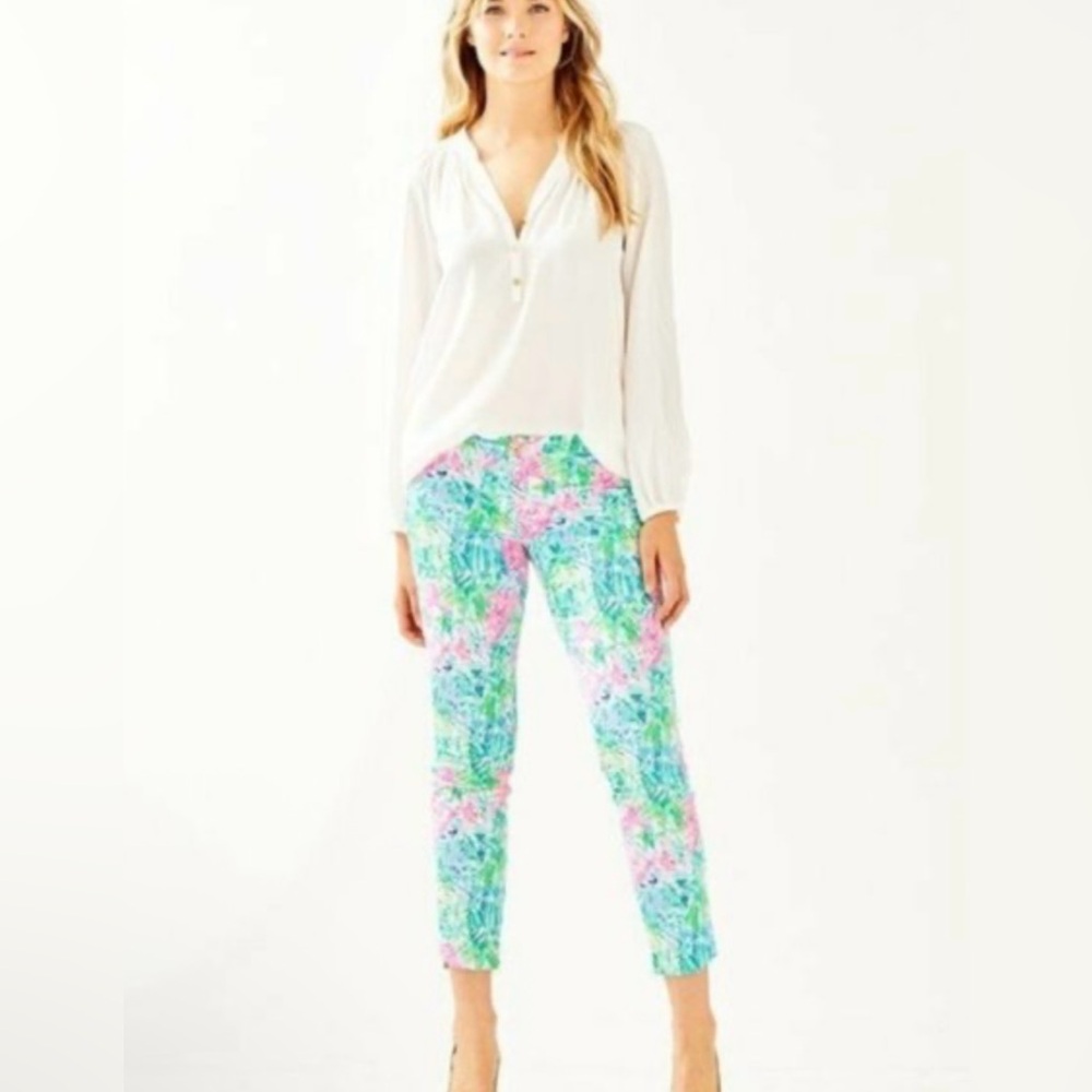 Lilly Pulitzer “Kelly Skinny Ankle Pants” Bohemian Queen size 2 Preppy